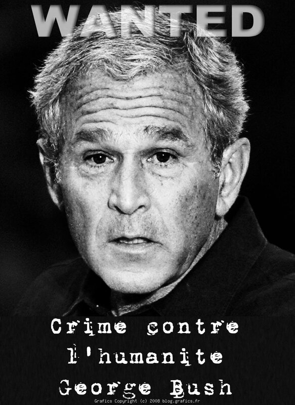 Wanted poster for George Bush