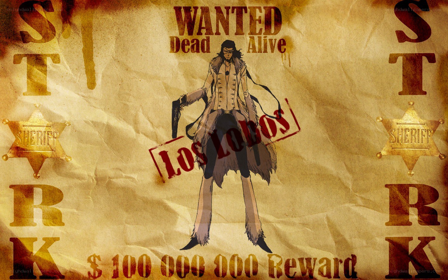 Wanted poster for Los Lobos