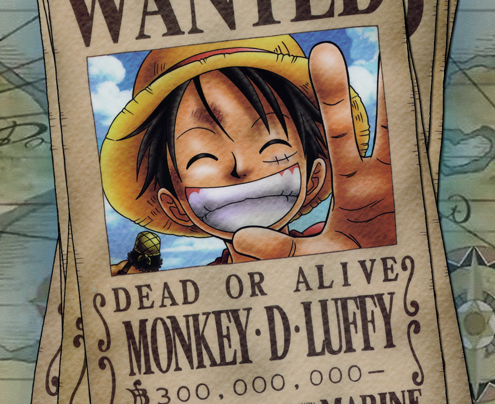 Wanted poster for Monkey D. Luffy