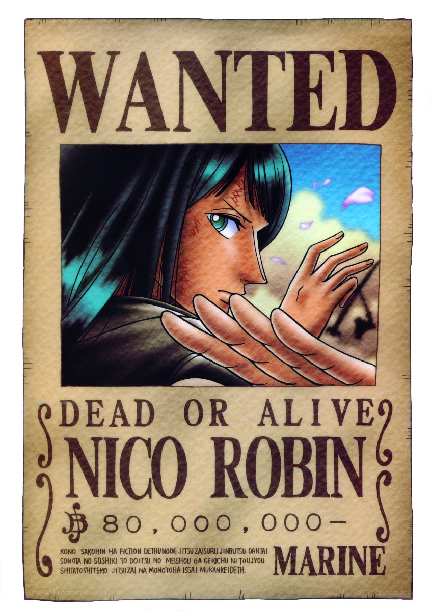 Wanted poster for Nico Robin