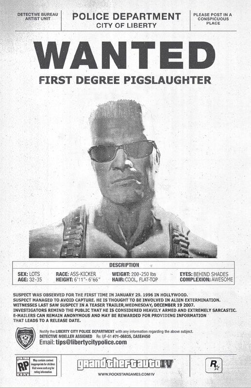 Wanted poster for pig slaughterer