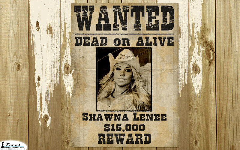 Wanted poster for Shawna Lenee
