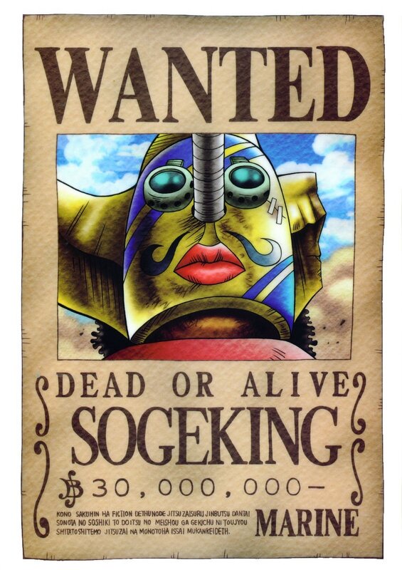 Wanted poster for Sogeking
