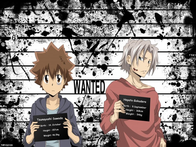 Wanted poster for two anime characters