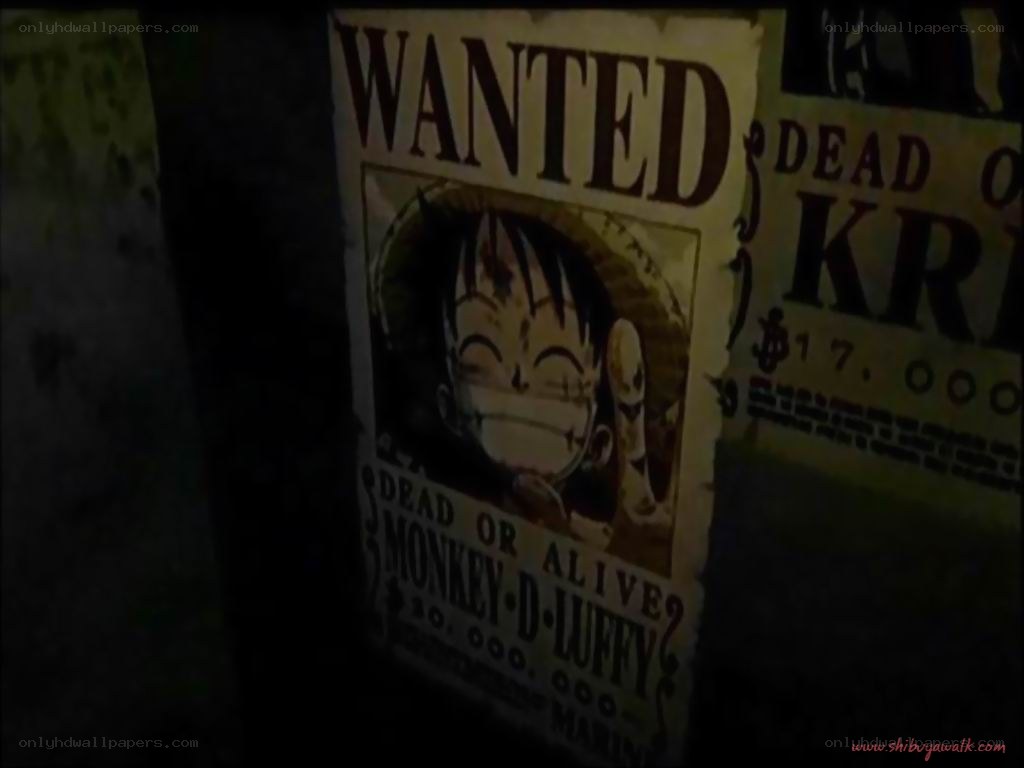 Wanted poster of Monkey D. Luffy