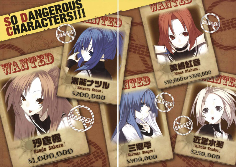 Wanted posters for anime characters
