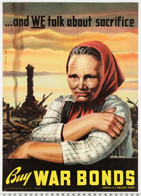 War bond propaganda poster
