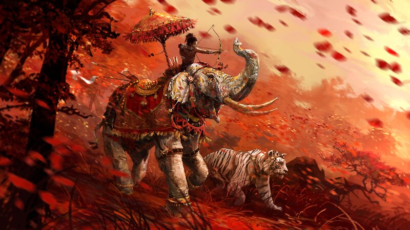 War Elephant with Rider