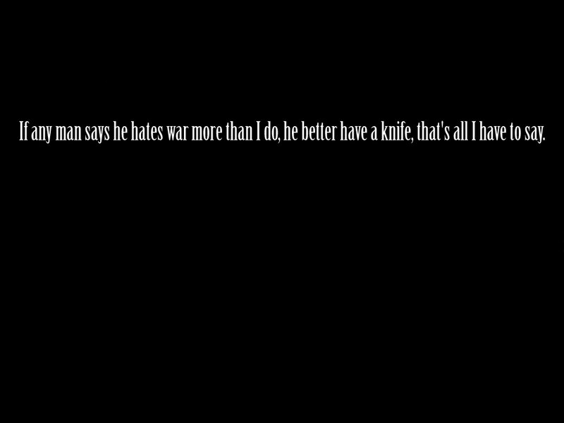 War hate quote