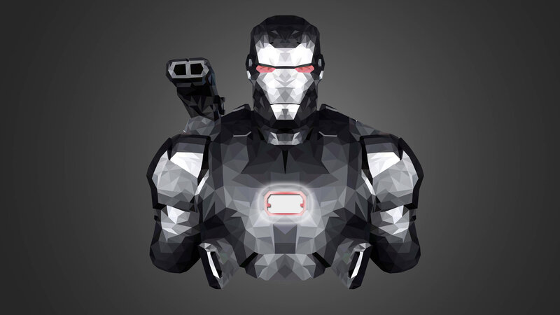 War Machine Armor — Gray