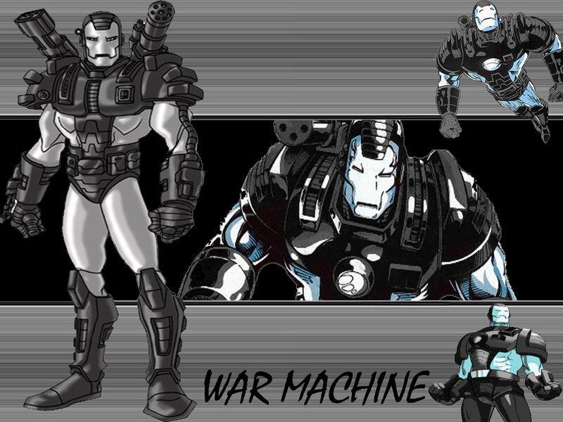 War Machine character designs