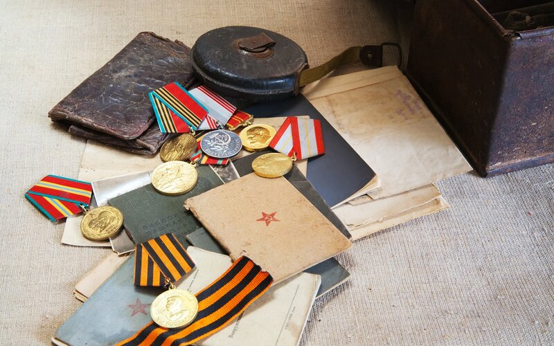 War medals and documents