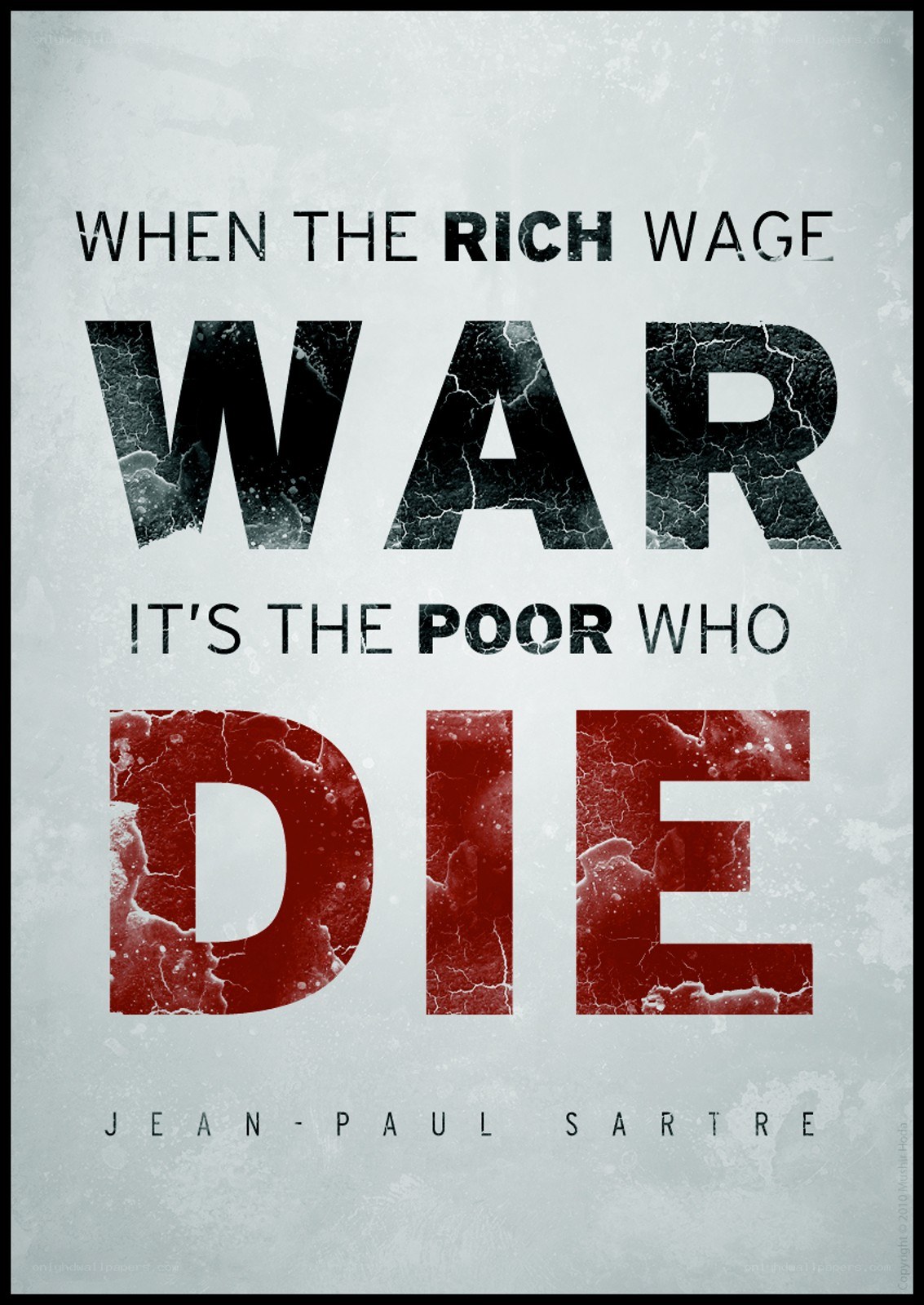 war quote by sartre