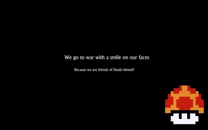 war with a smile