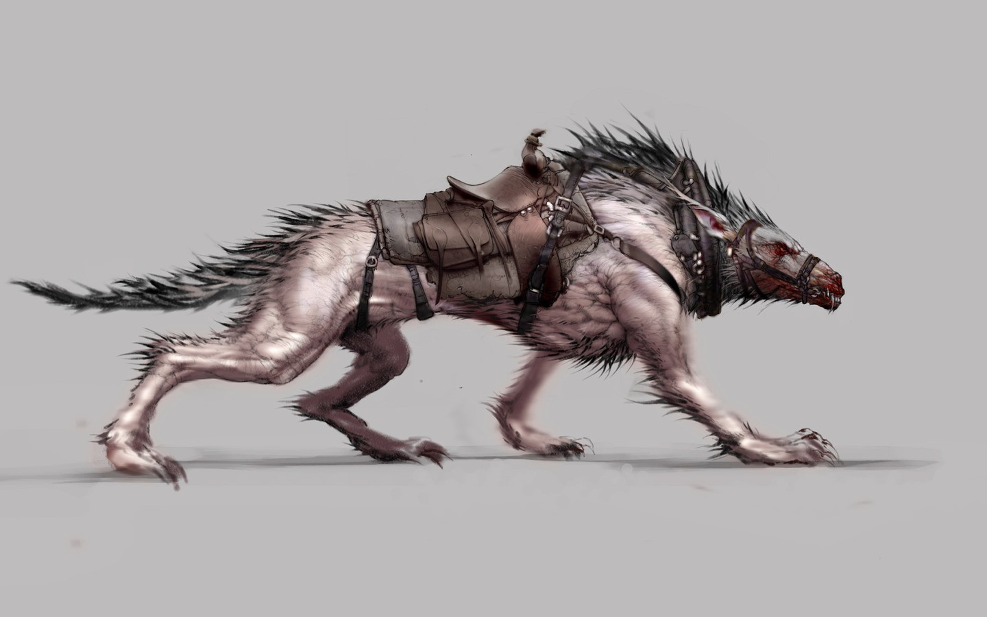 war-wolf creature concept