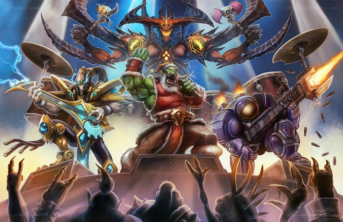 Warcraft band performs on stage