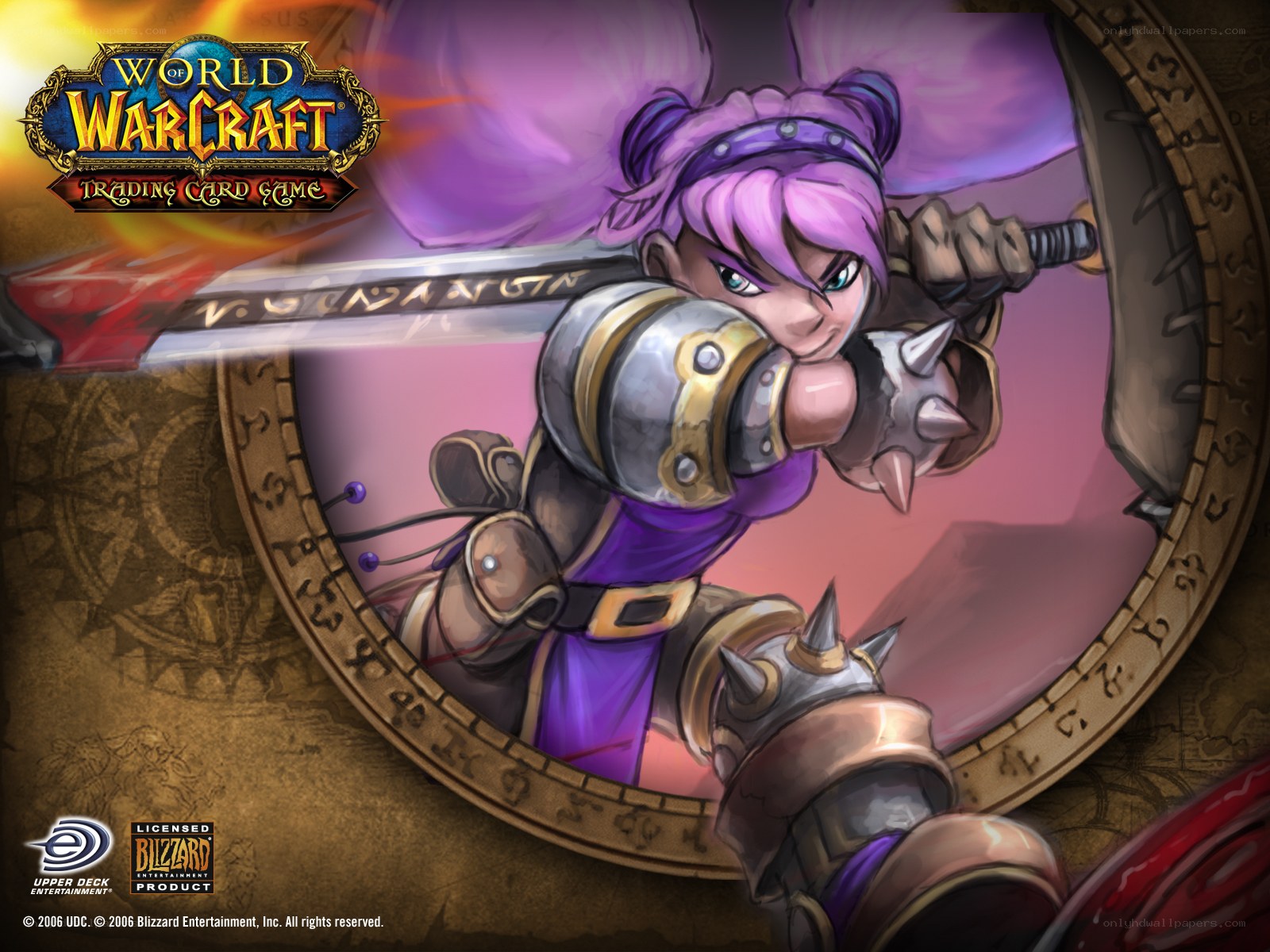 Warcraft card art character