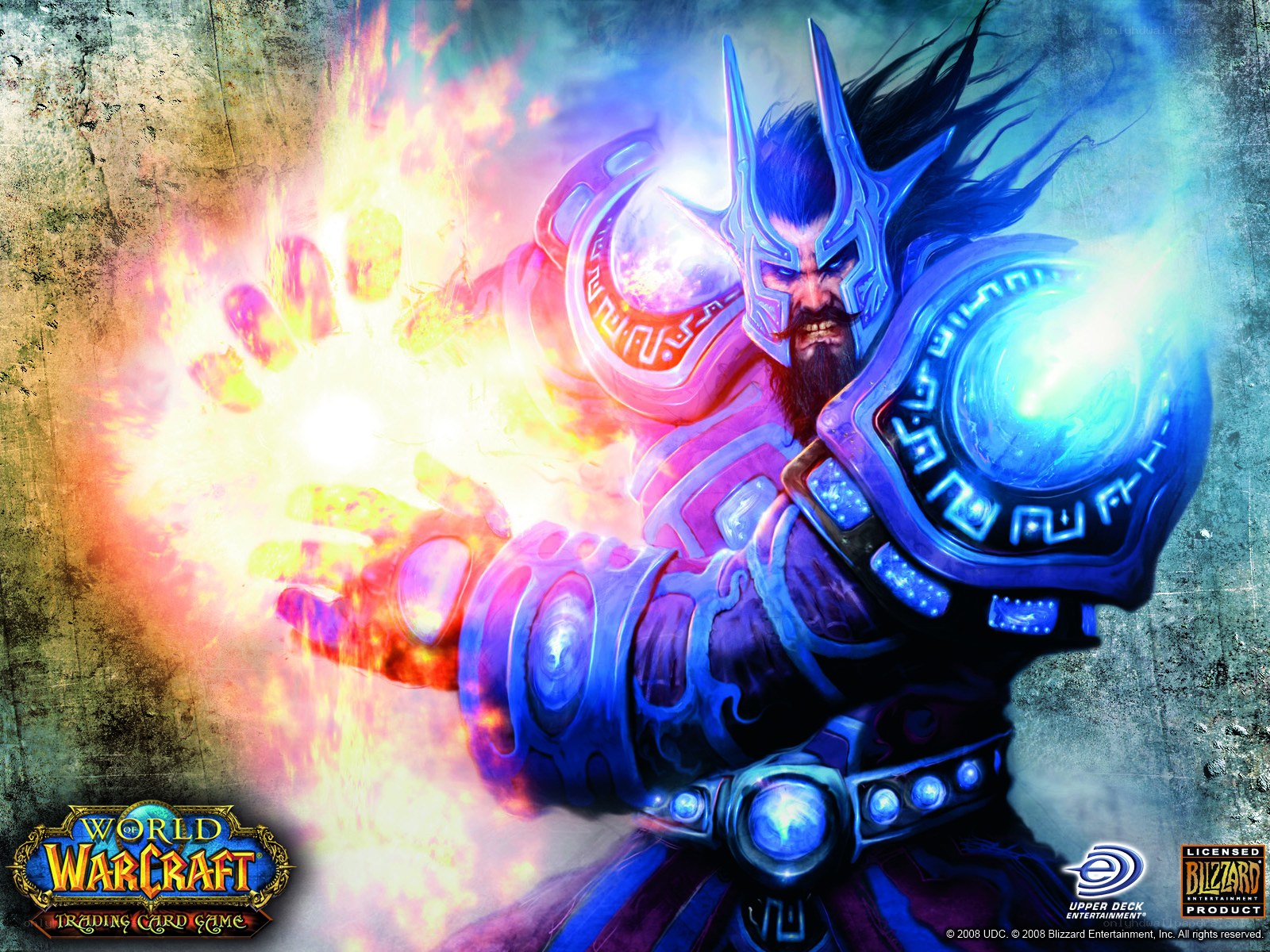 Warcraft character casting spell