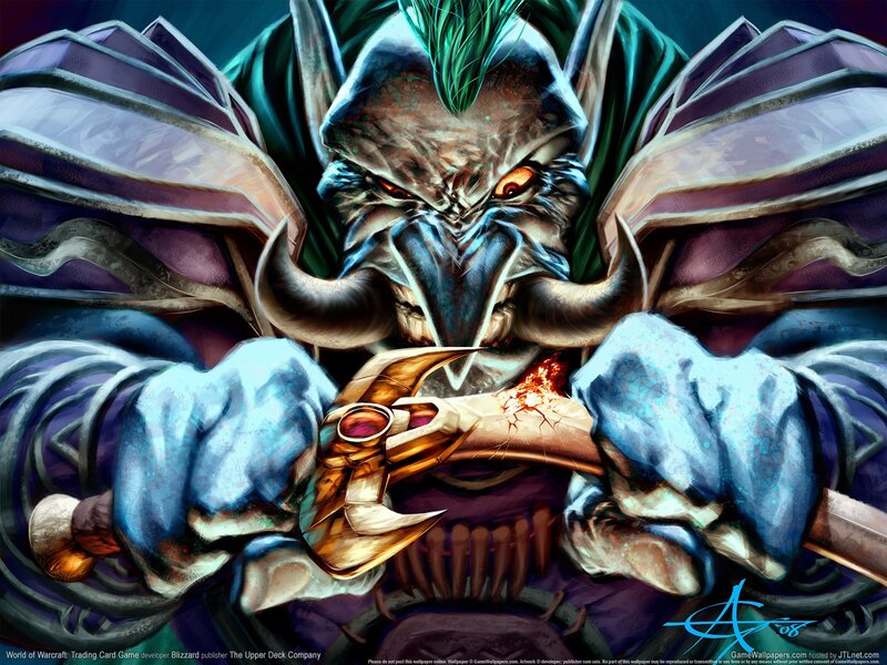Warcraft character with broken weapon