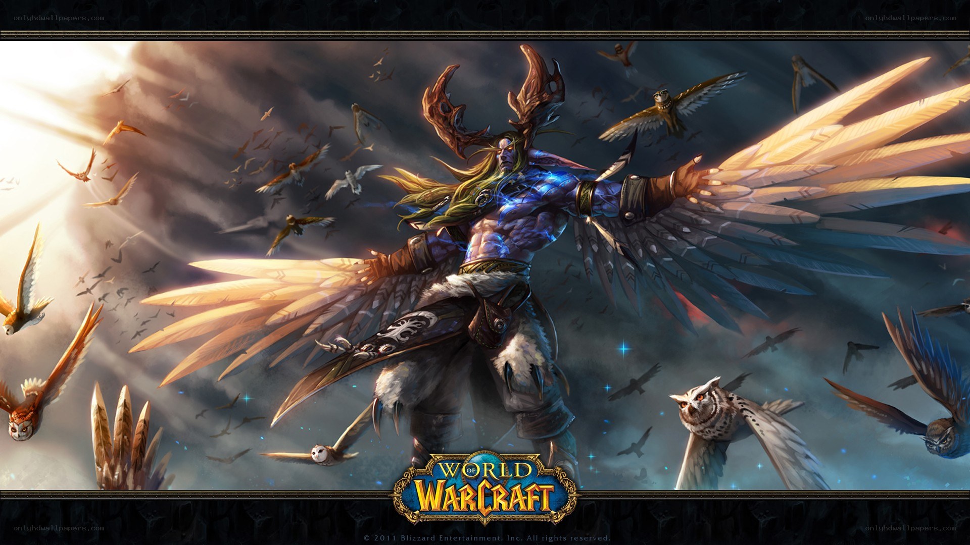 Warcraft character with wings