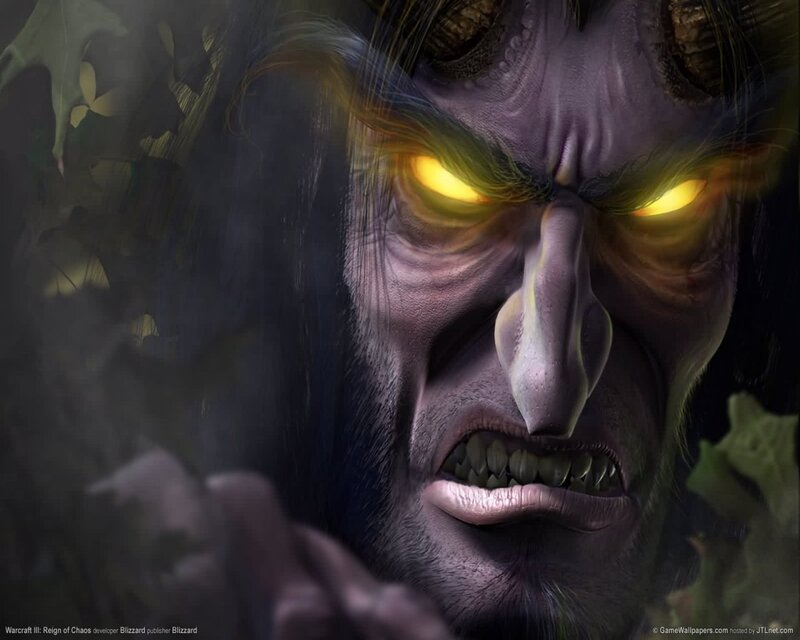 Warcraft III demon close-up