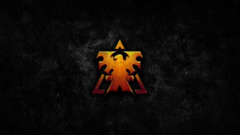 Warcraft Logo — Black, Dramatic