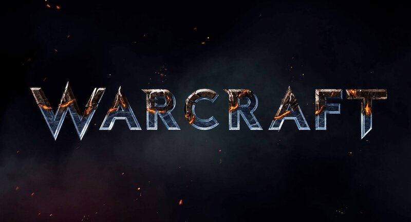 Warcraft logo with fire effects