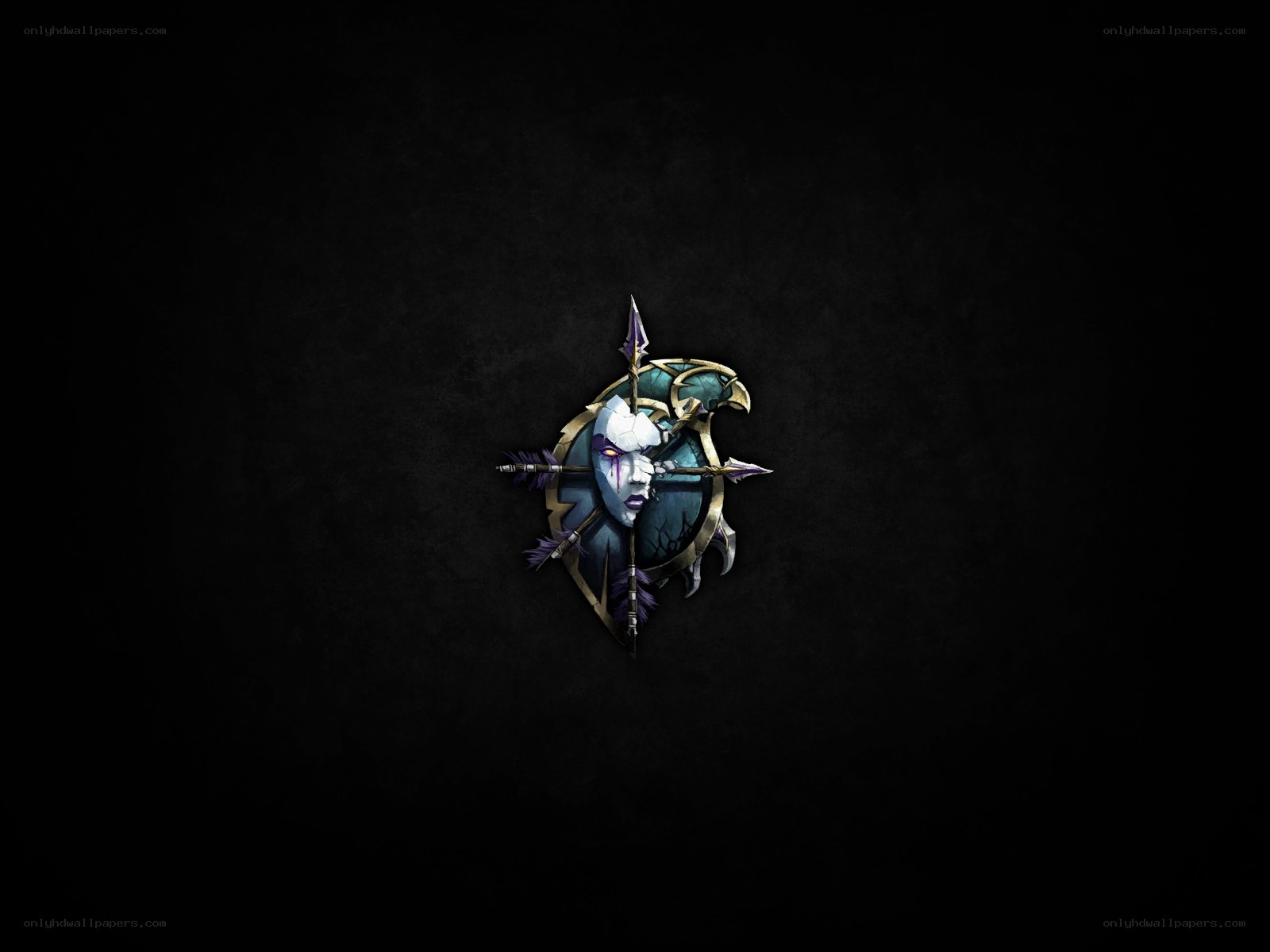 Warcraft logo with skull