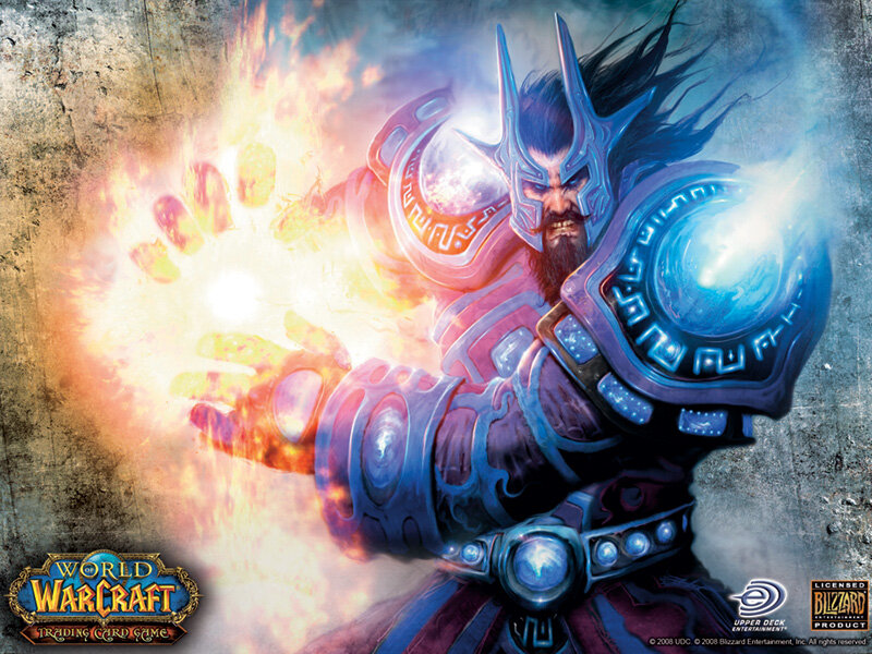 Warcraft mage casting fireball