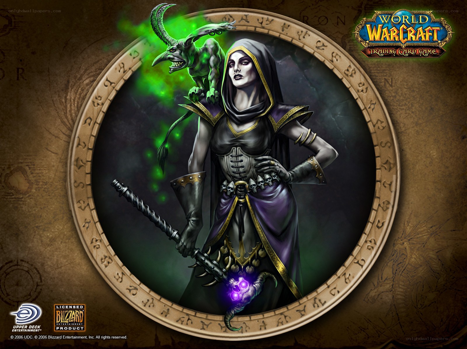 Warcraft trading card art