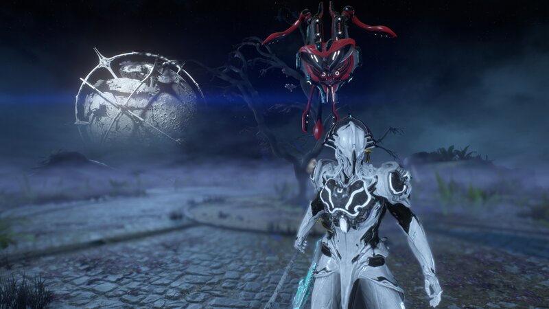Warframe Character with Drone
