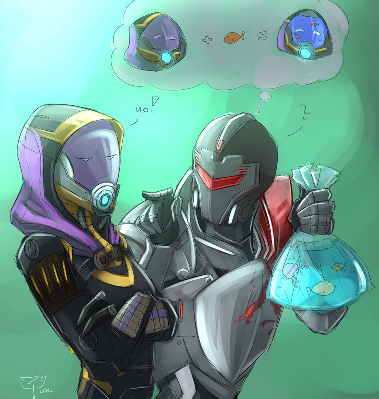 Warframe characters with fish