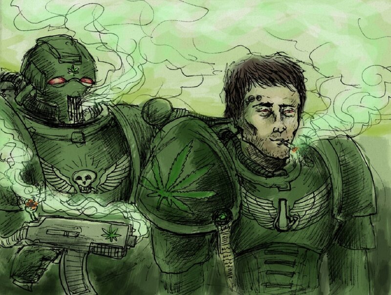 Warhammer 40k cannabis parody