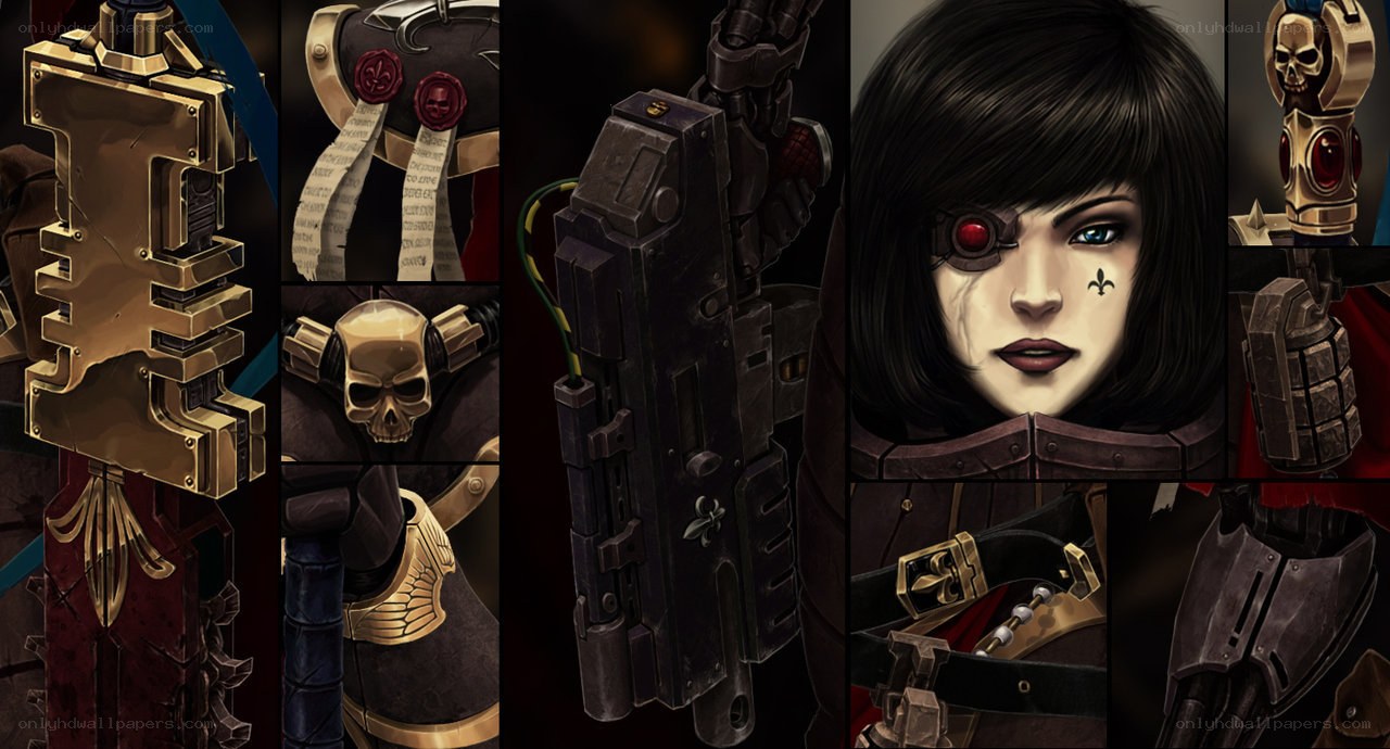 Warhammer 40k character concept art