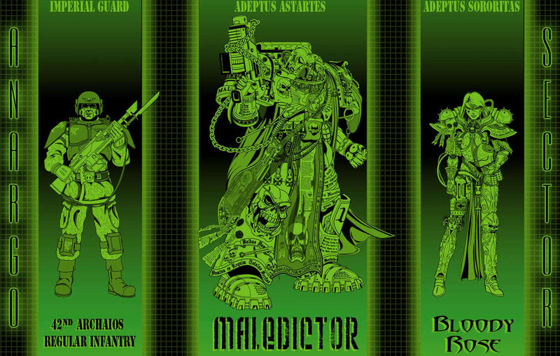 Warhammer 40k character lineup