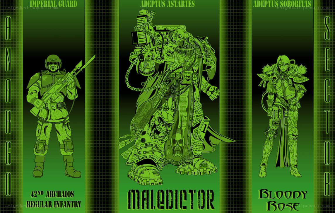 Warhammer 40k character lineup