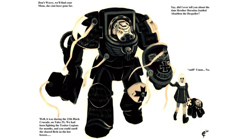 Warhammer 40k comic panel