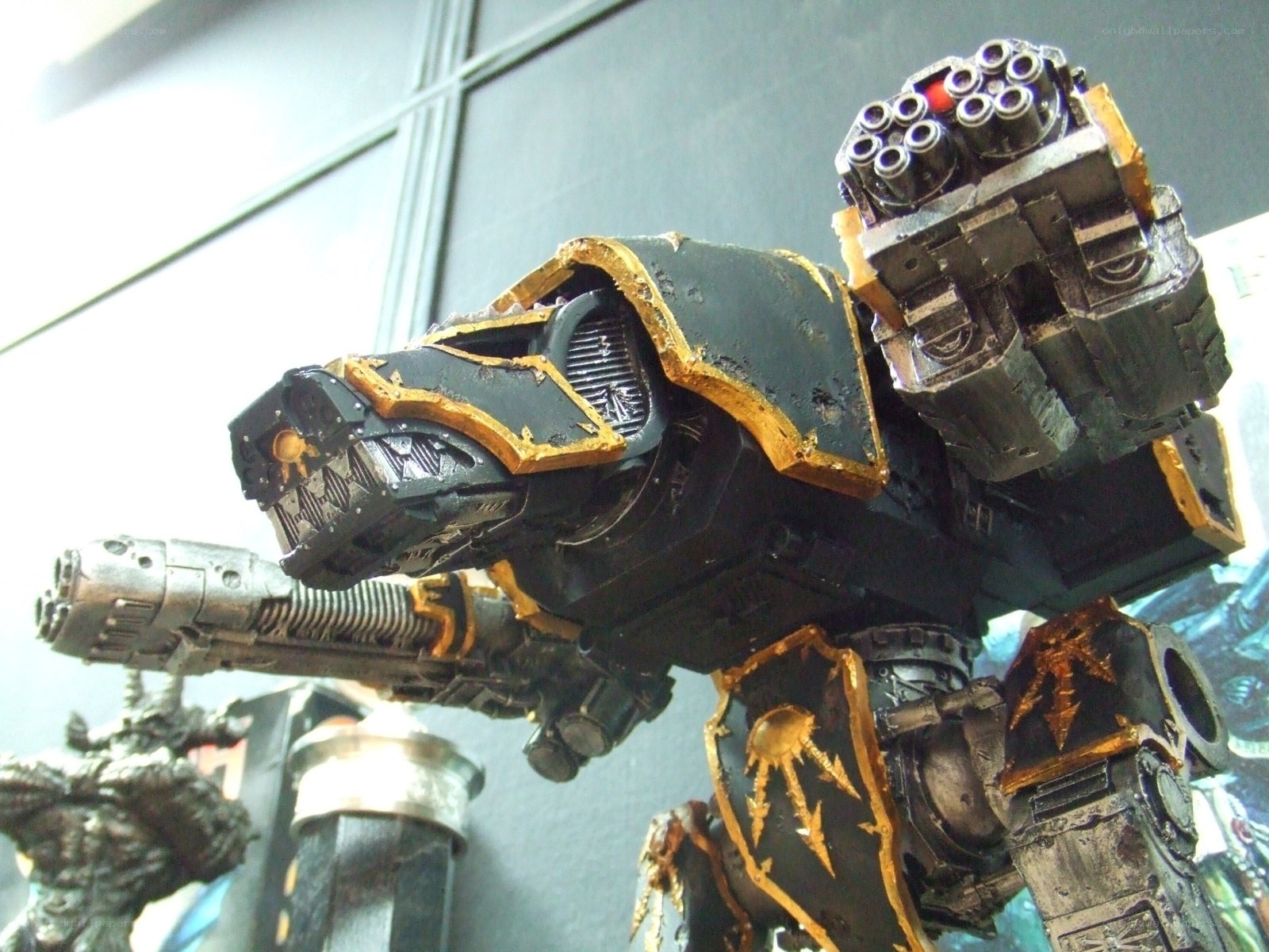 Warhammer 40k miniature close-up