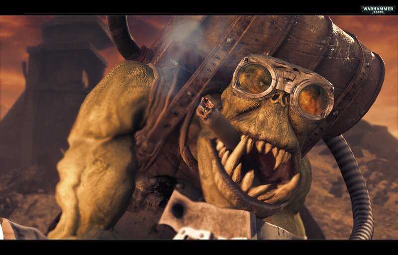 Warhammer 40k Ork character