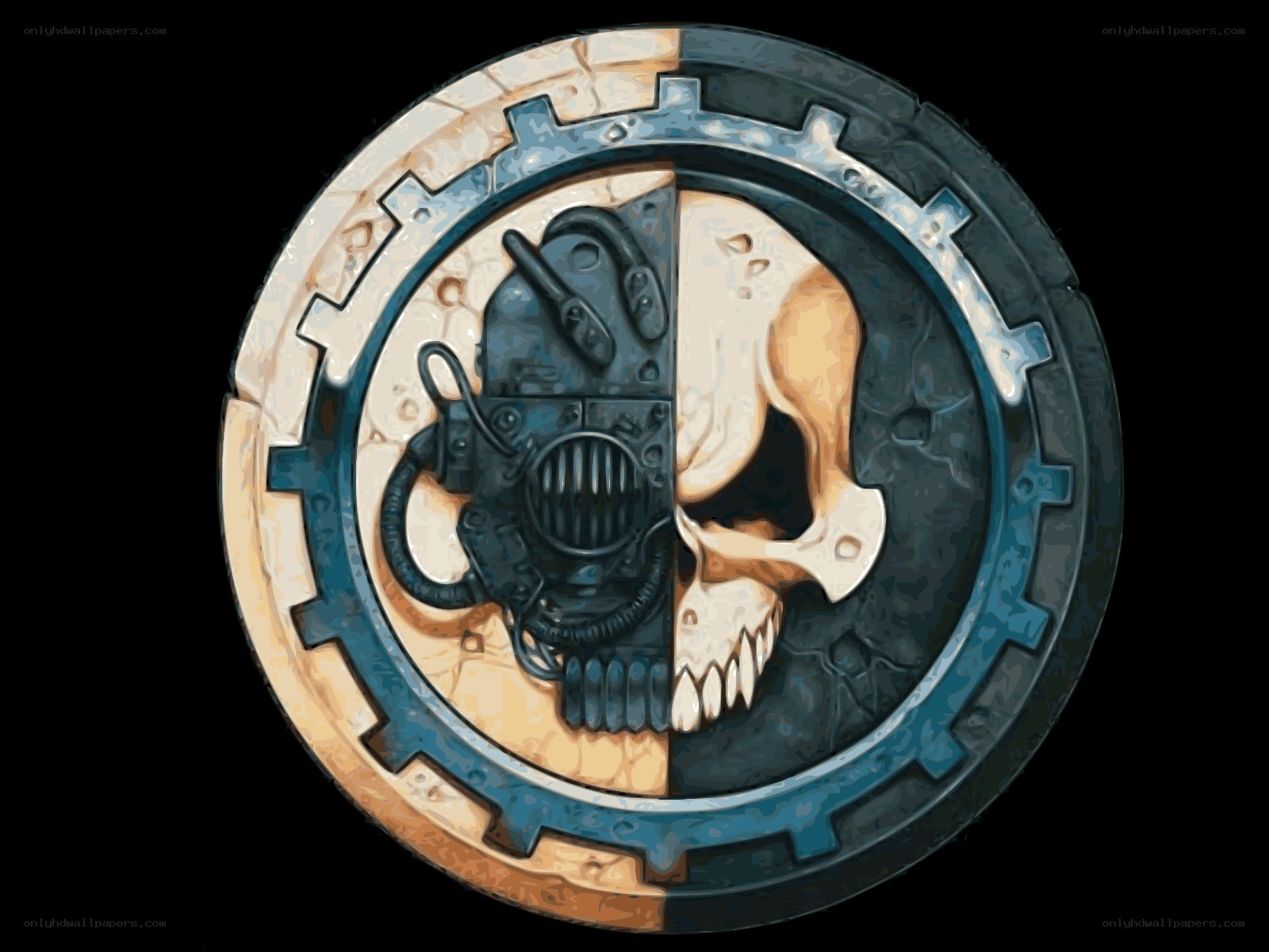 Warhammer 40k skull emblem