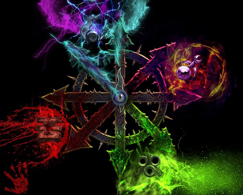 Warhammer 40k Symbol — Black, Dramatic