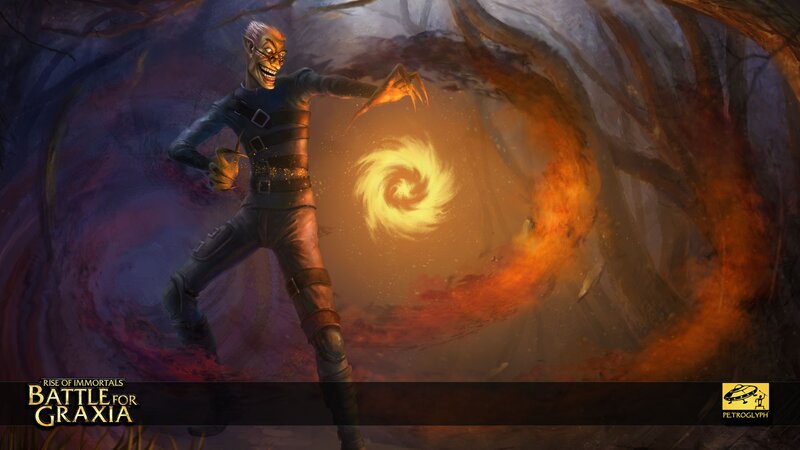 Warlock casting a spell