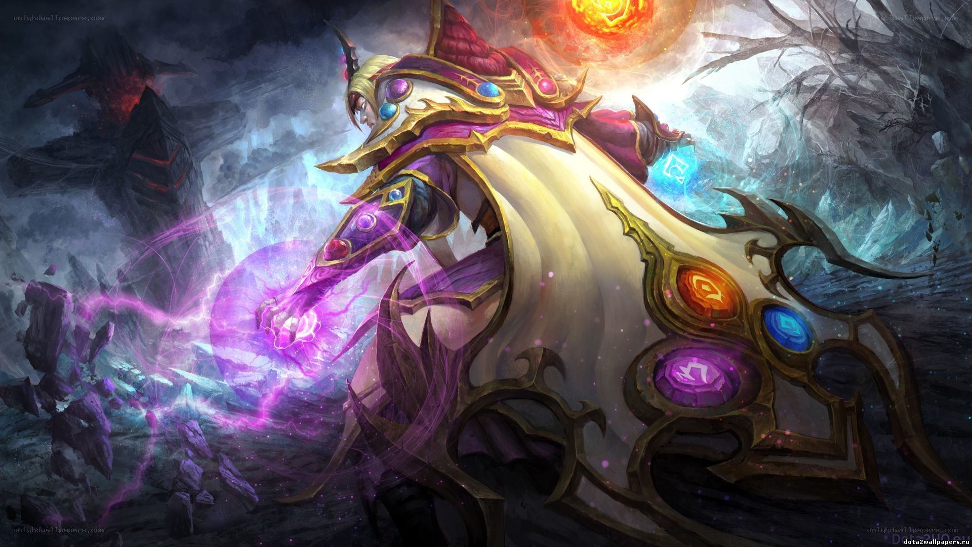 Warlock casting spell