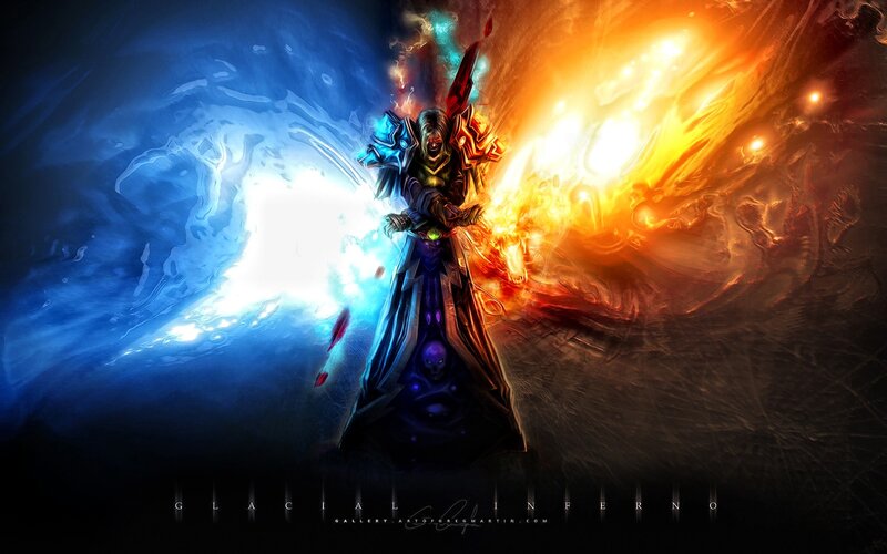 Warlock Character — Blue