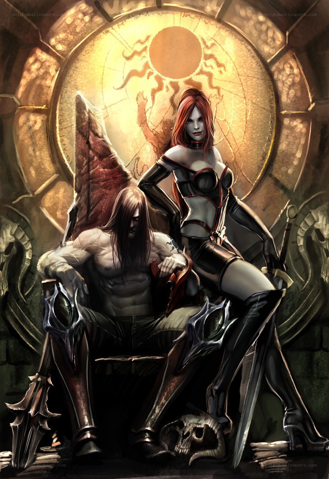 Warlords on a throne