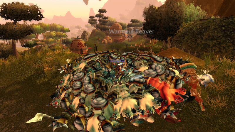 Warmaul Reaver in a village