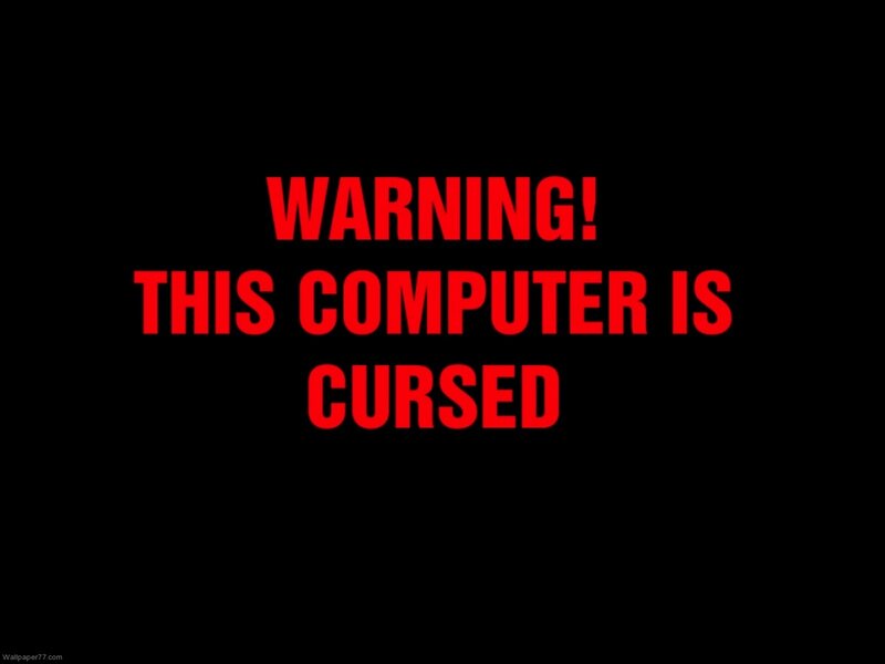 Warning Message on Screen — Black, Dramatic