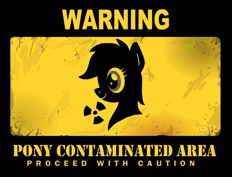 warning: pony contaminated area