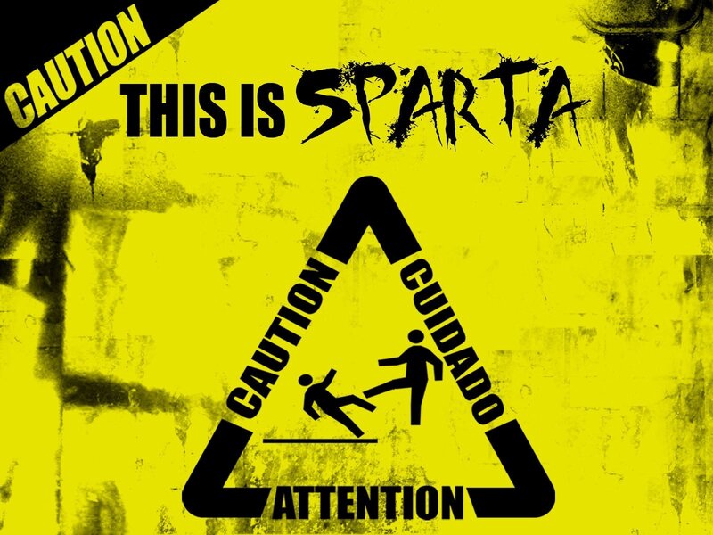 Warning Sign with Kick — Yellow, Dramatic