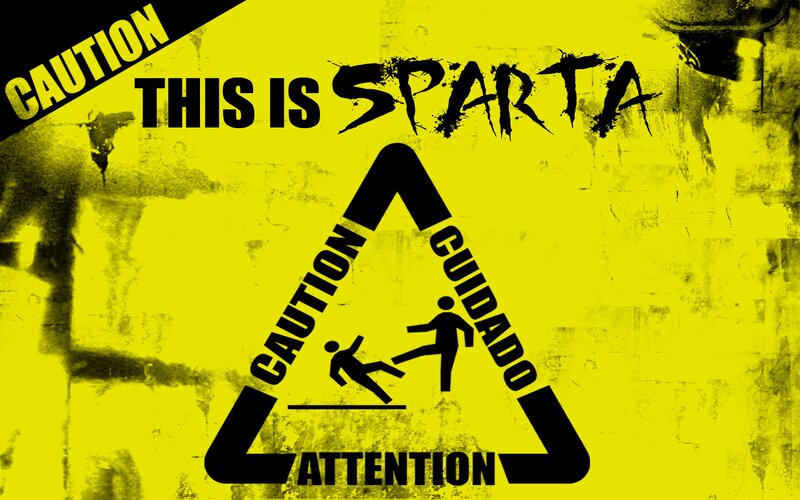Warning Sign with Kick — Yellow